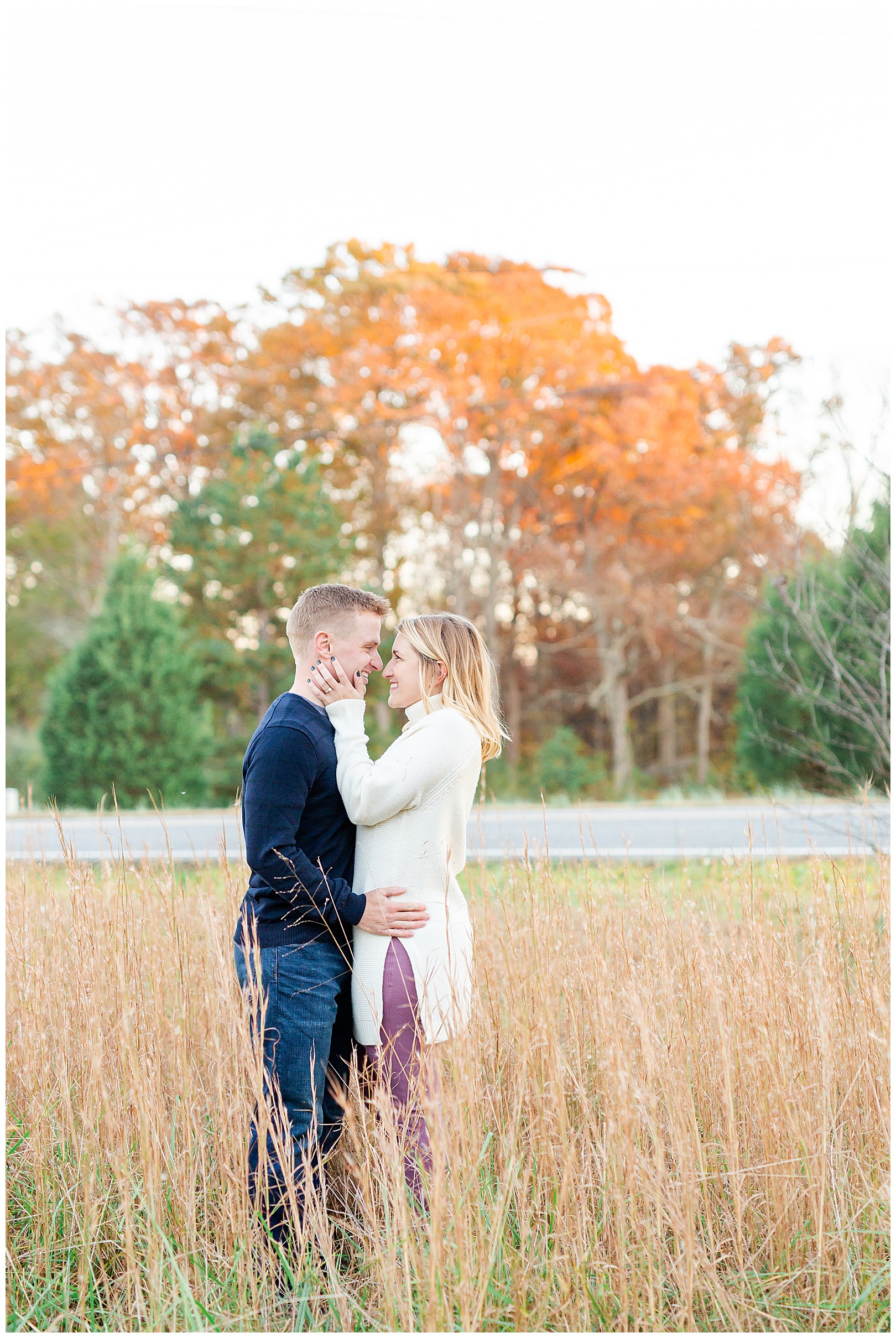 North Carolina Photographer Sunset Engagement