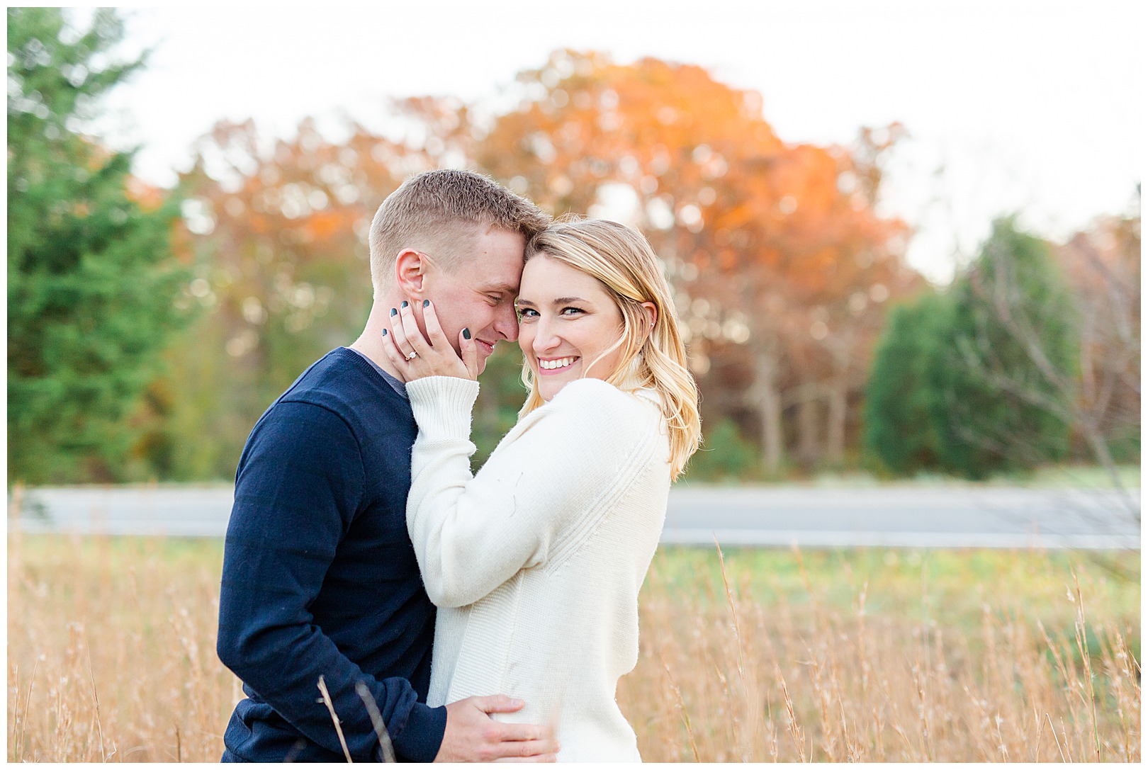 North Carolina Photographer Sunset Engagement