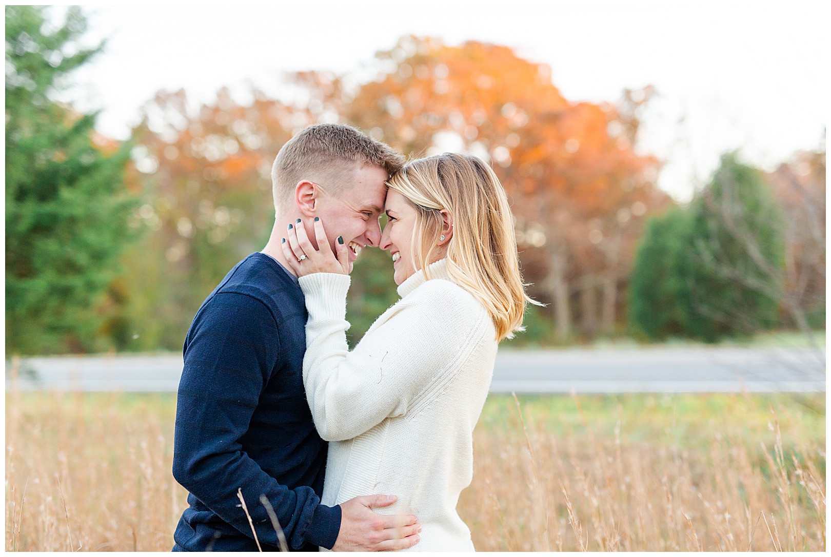 North Carolina Photographer Sunset Engagement