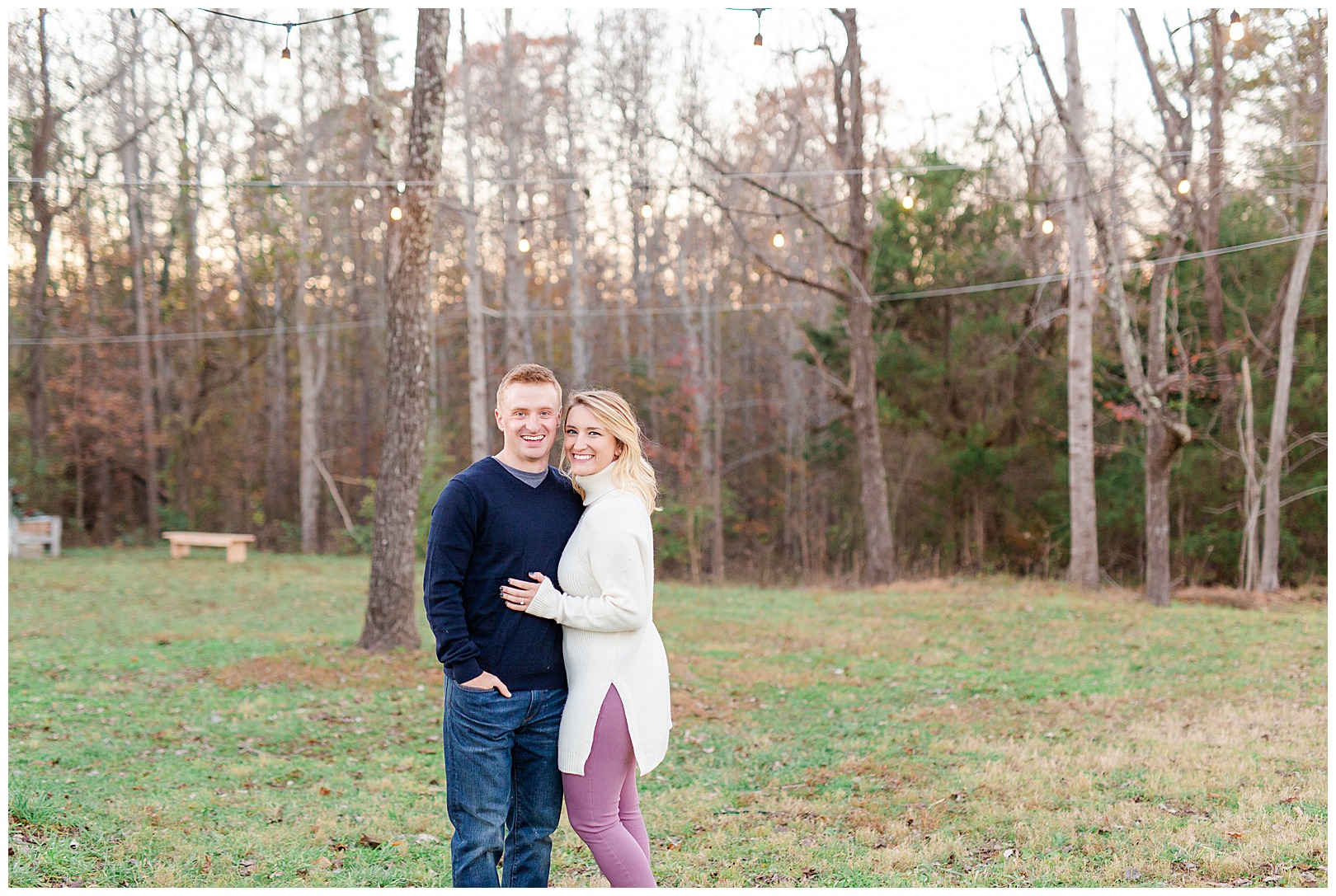 North Carolina Photographer Sunset Engagement