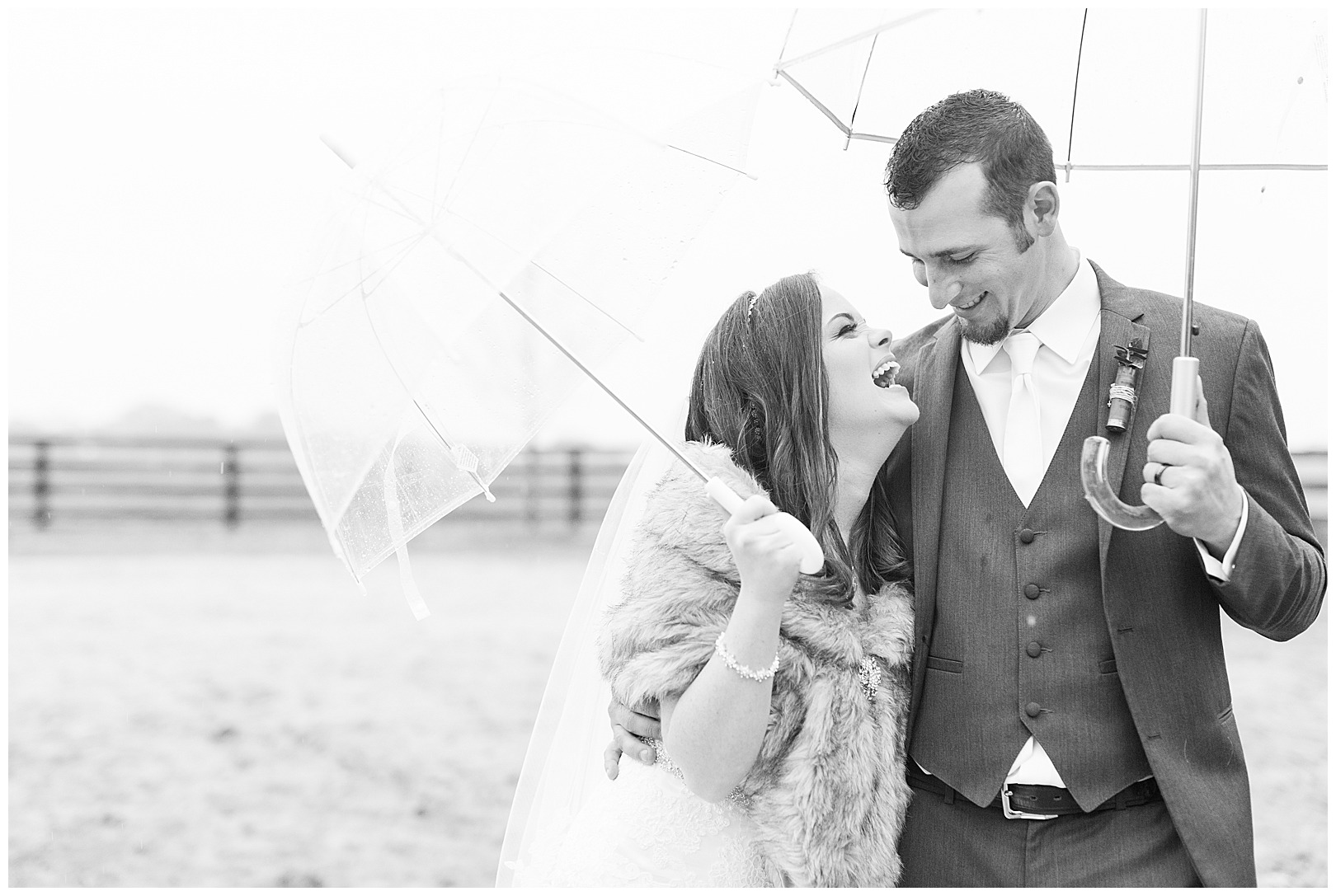 winter barn wedding in the rain nc photographer