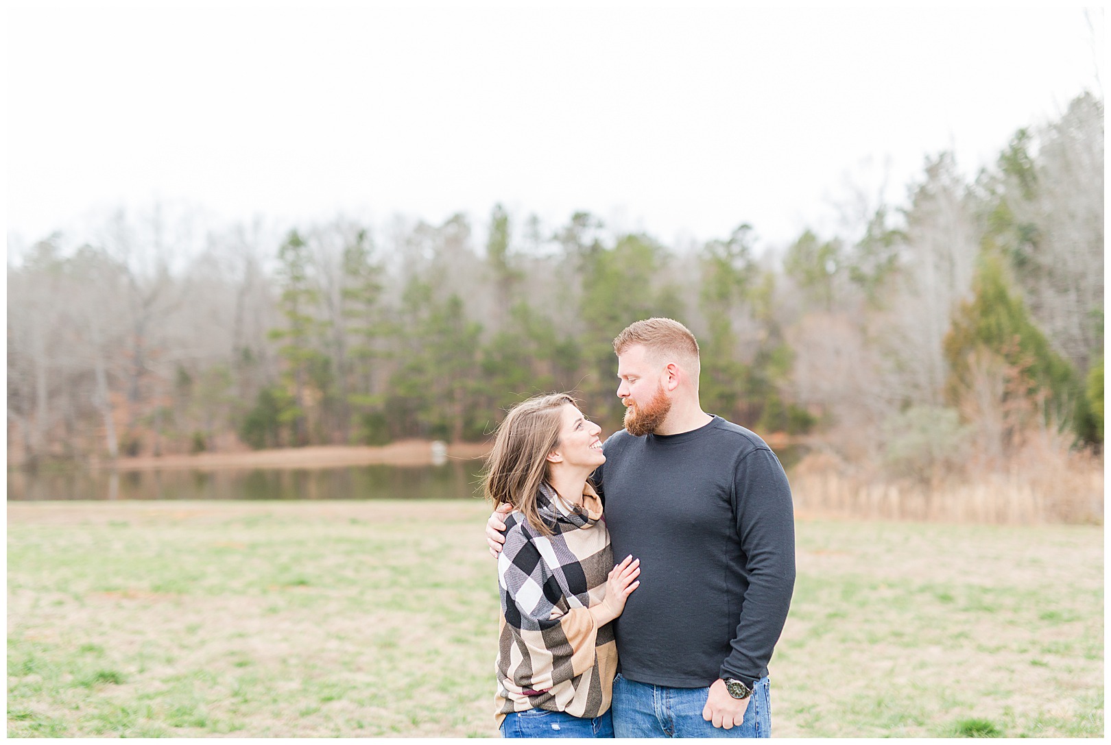 engagement session with Charlotte photographer in Waxhaw