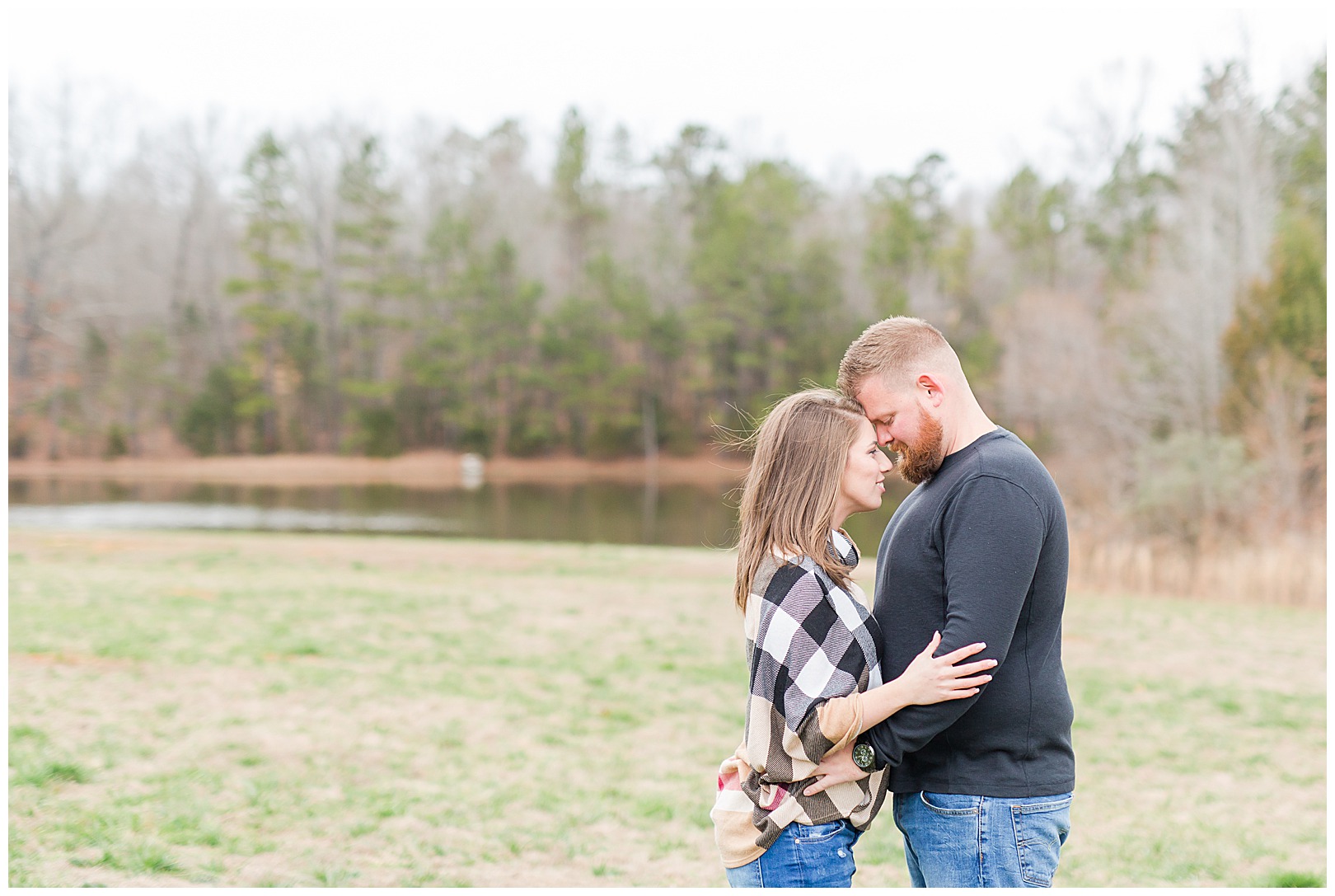 engagement session with Charlotte photographer in Waxhaw