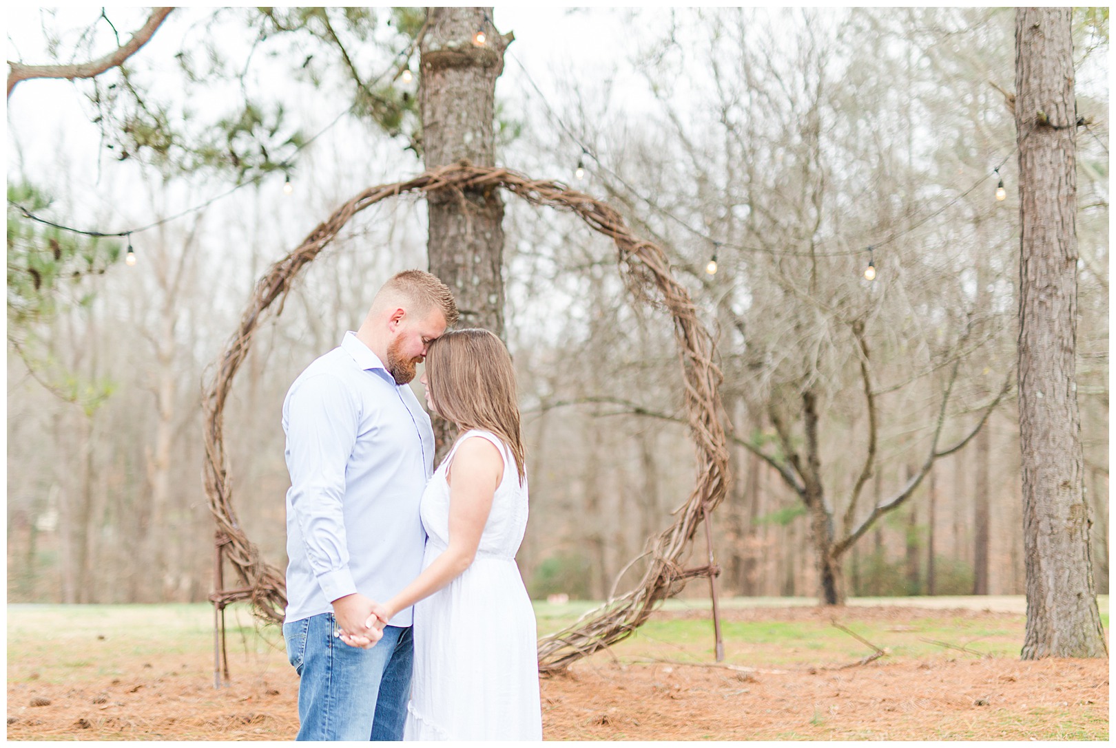 engagement session with Charlotte photographer in Waxhaw