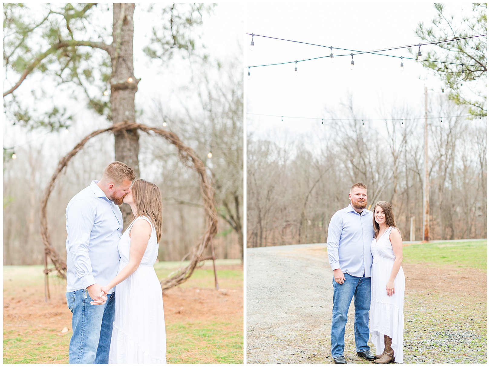 engagement session with Charlotte photographer in Waxhaw