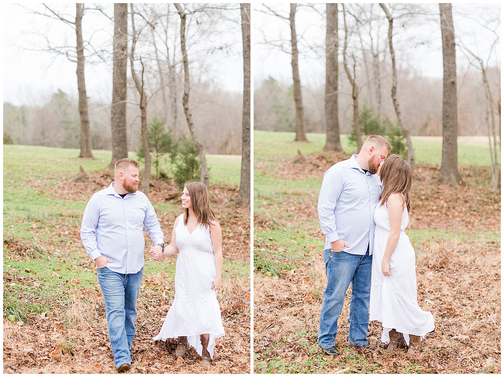 engagement session with Charlotte photographer in Waxhaw