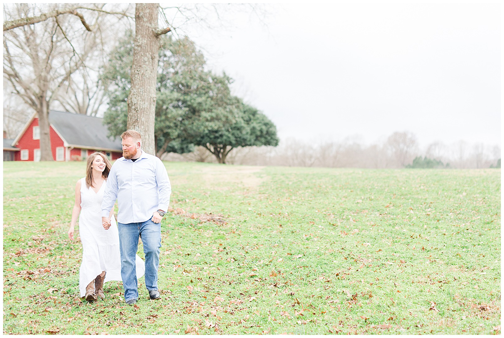 engagement session with Charlotte photographer in Waxhaw