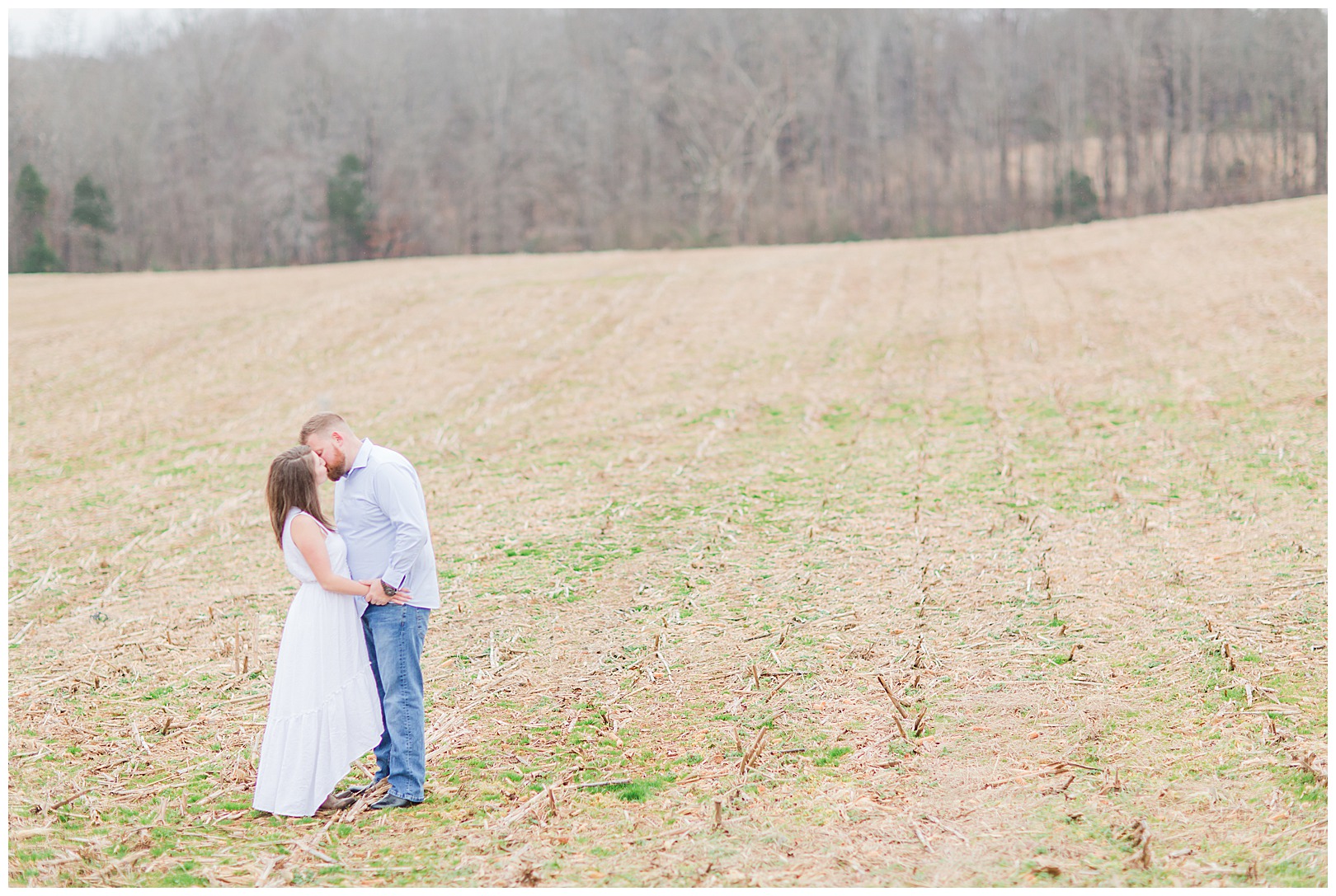 engagement session with Charlotte photographer in Waxhaw