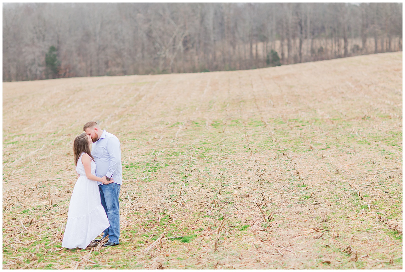 engagement session with Charlotte photographer in Waxhaw