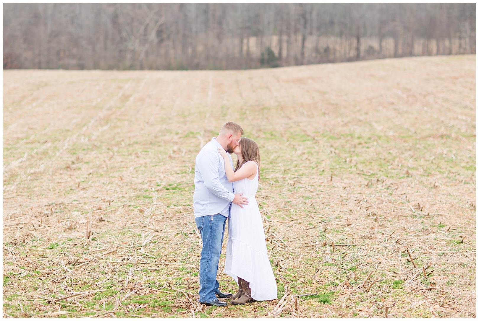 engagement session with Charlotte photographer in Waxhaw