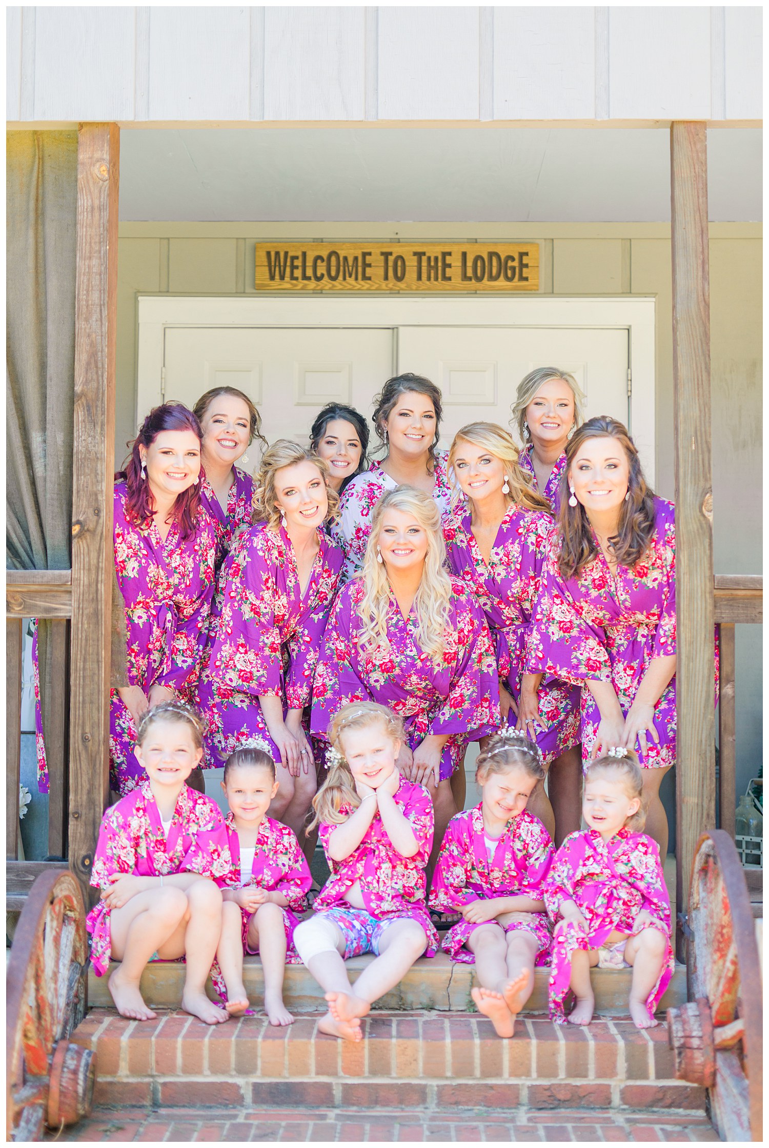 Bridesmaids in Robes in Charlotte, NC Wedding Photography