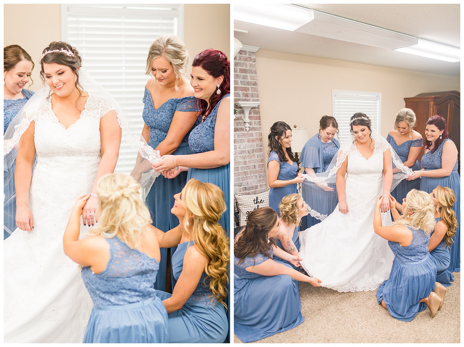 Bride getting ready at the Gathering Place in Gastonia NC by Charlotte Wedding Photographer, Jacqueline Jones Photography