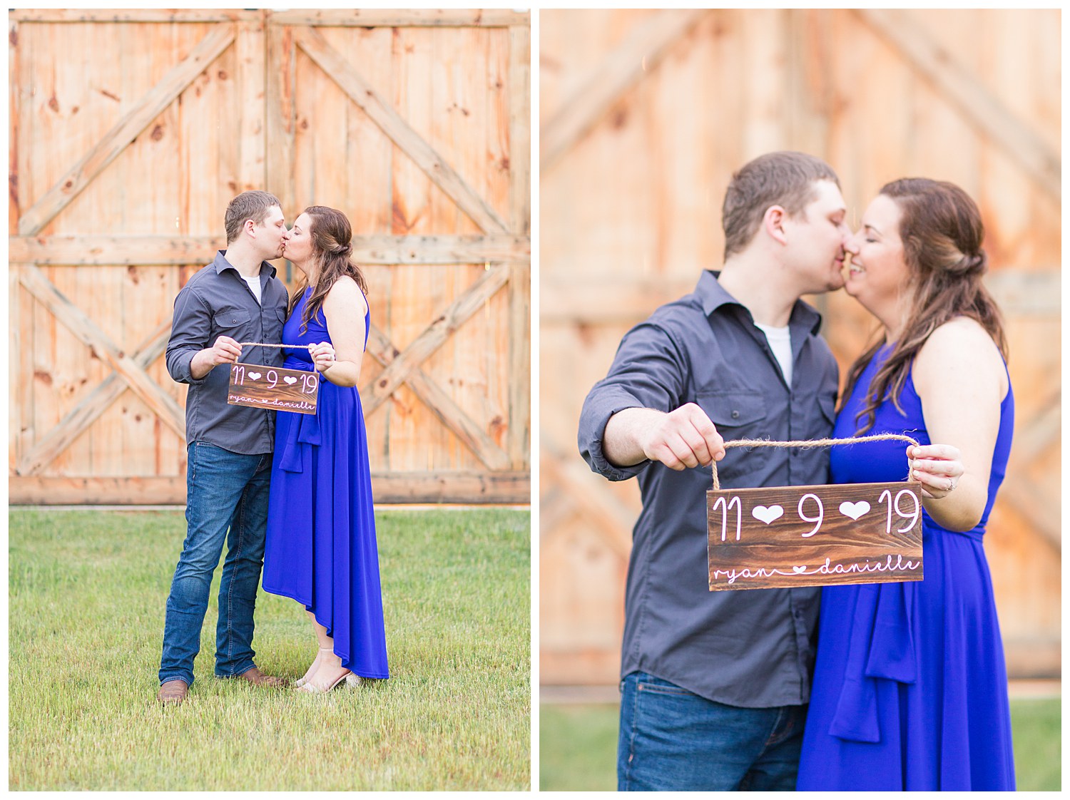 engagement session at the barn at sandcastle farm in Dallas, NC