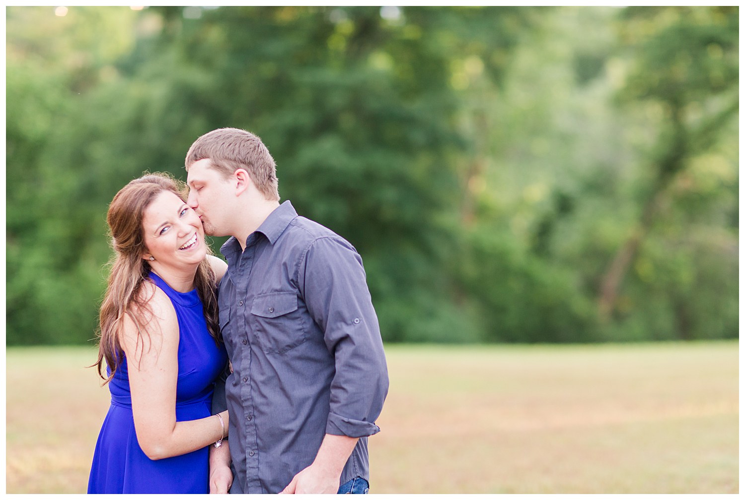 Couple Dancing engagement session at the barn at sandcastle farm in Dallas, NC