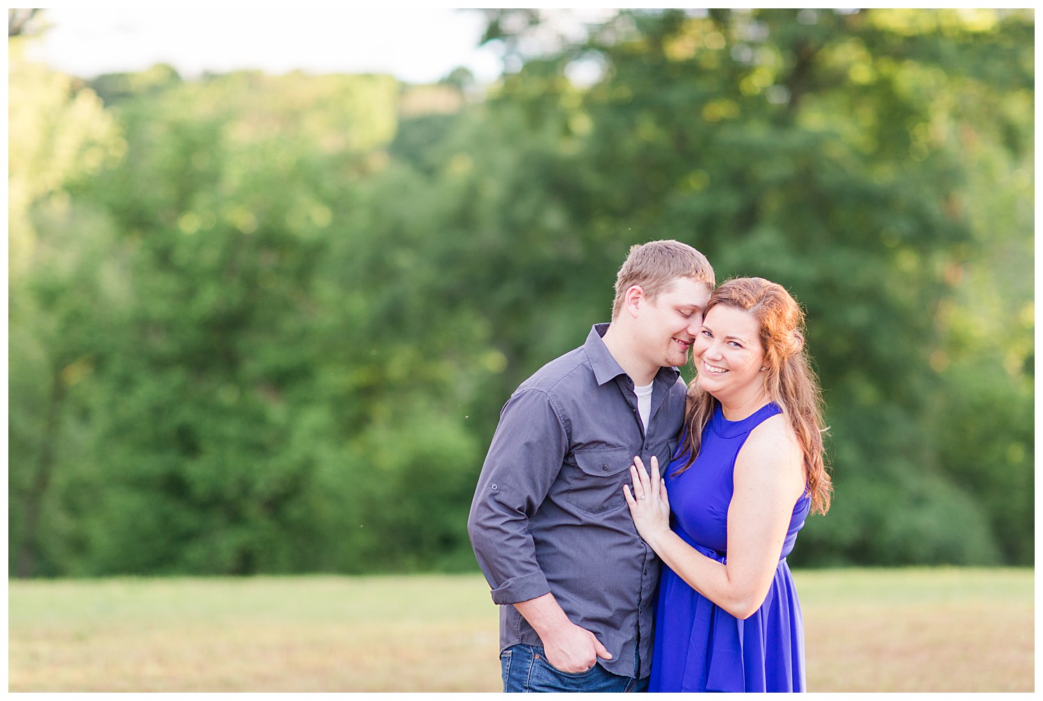 Couple Dancing engagement session at the barn at sandcastle farm in Dallas, NC