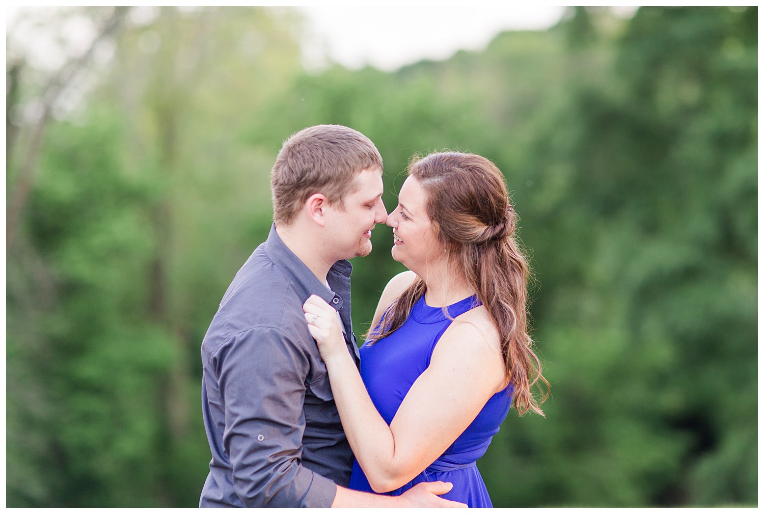 Couple Dancing engagement session at the barn at sandcastle farm in Dallas, NC