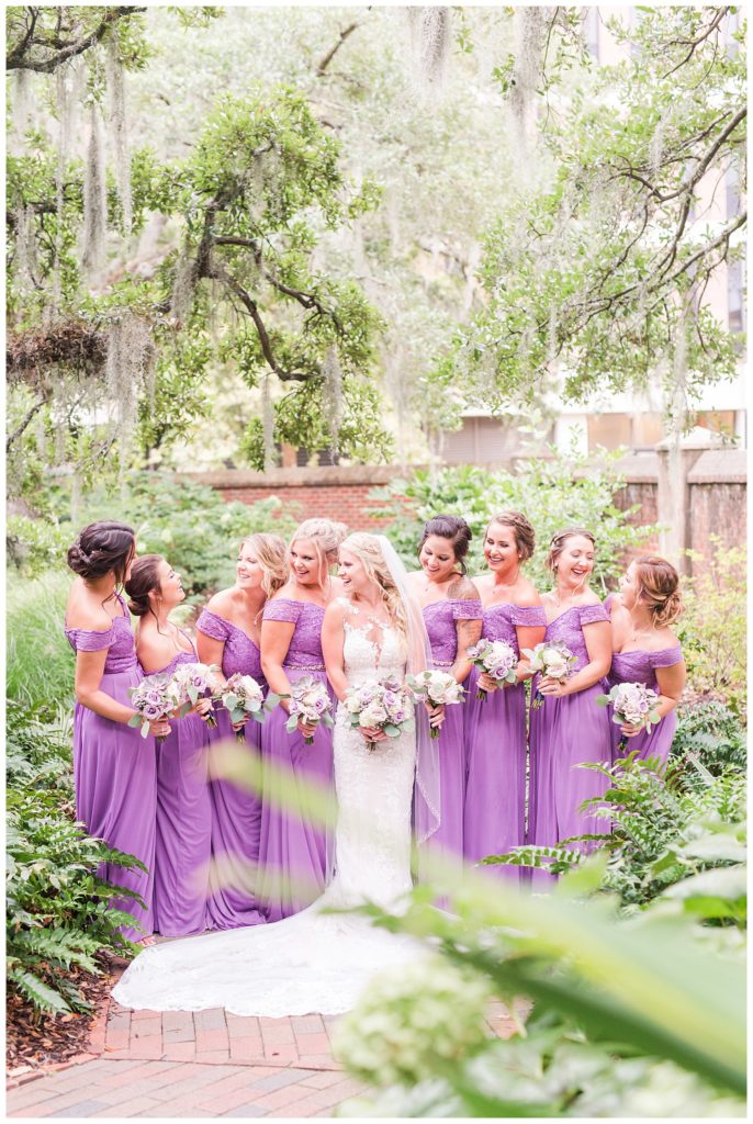 wedding with Spanish moss in Charleston 