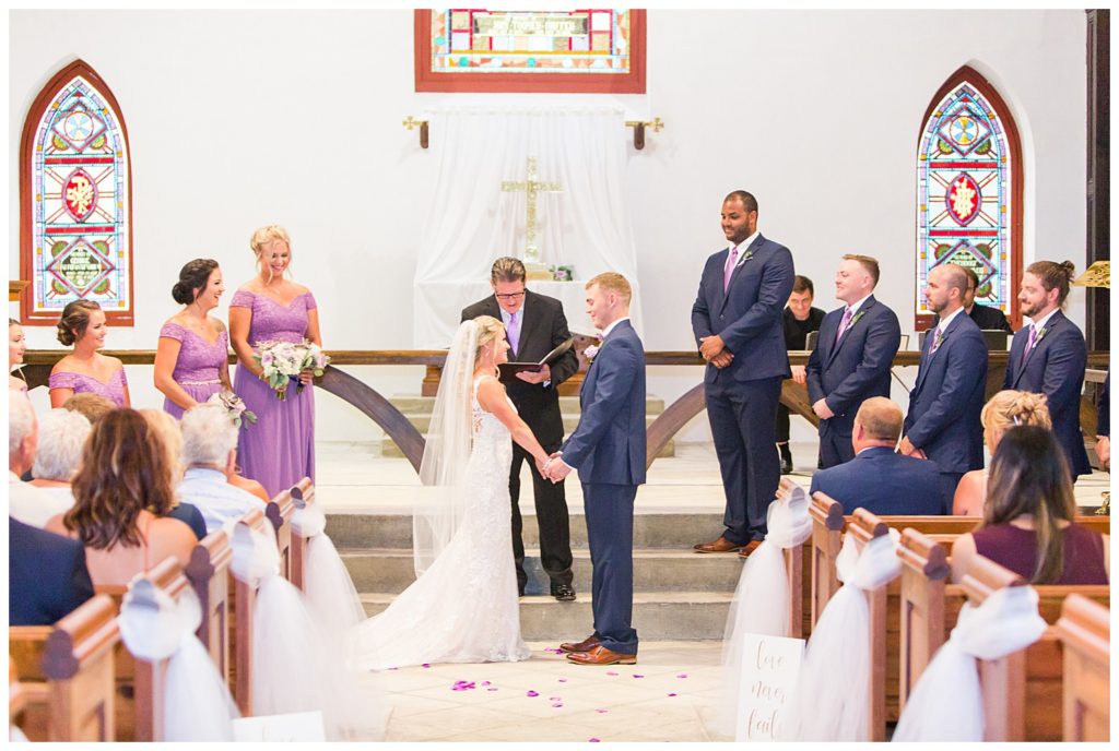 wedding at st. Luke's chapel in Charleston SC