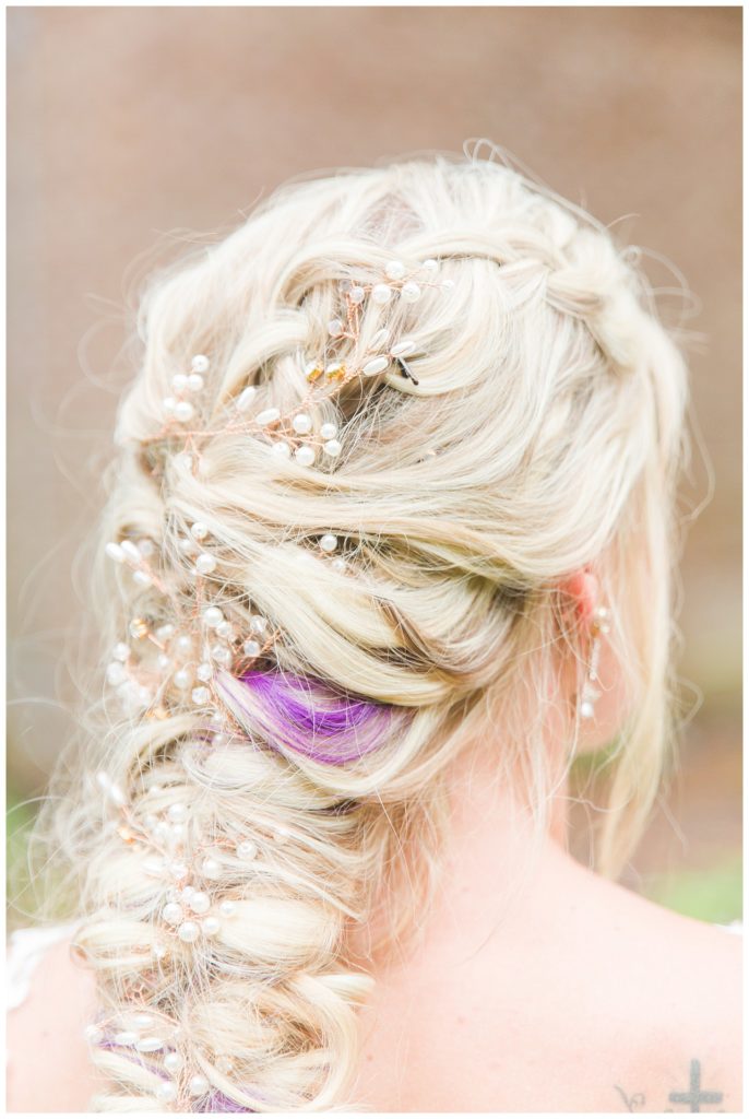 fish tail wedding hair