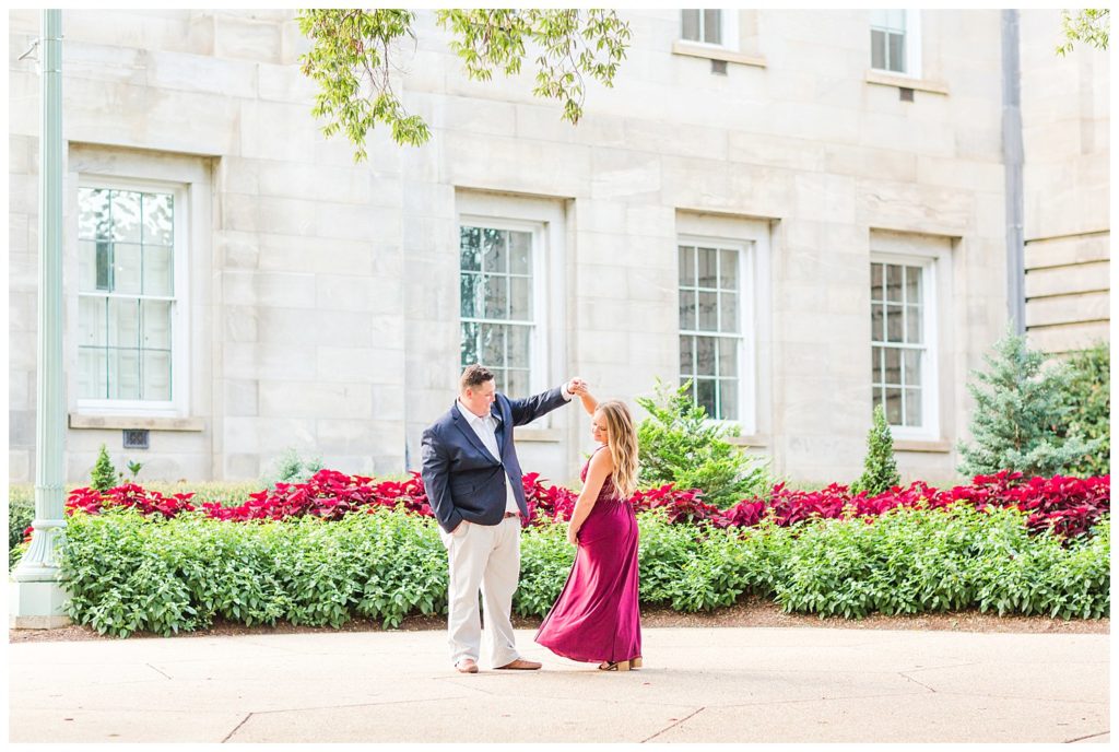 Downtown Raleigh Capital Engagement Session by Jacqueline Jones Photography