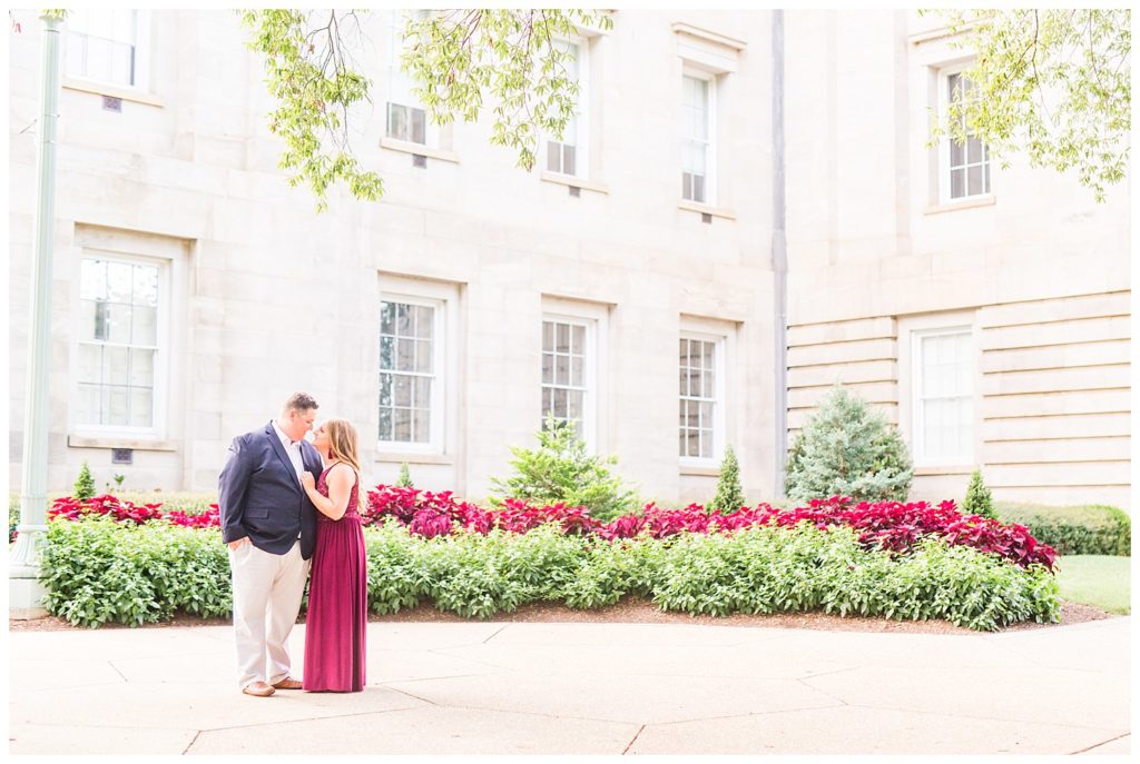 Downtown Raleigh Capital Engagement Session by Jacqueline Jones Photography