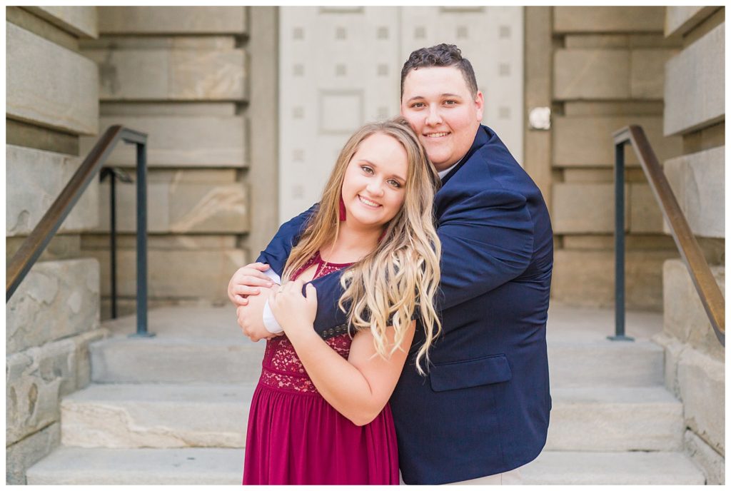 Downtown Raleigh Capital Engagement Session by Jacqueline Jones Photography