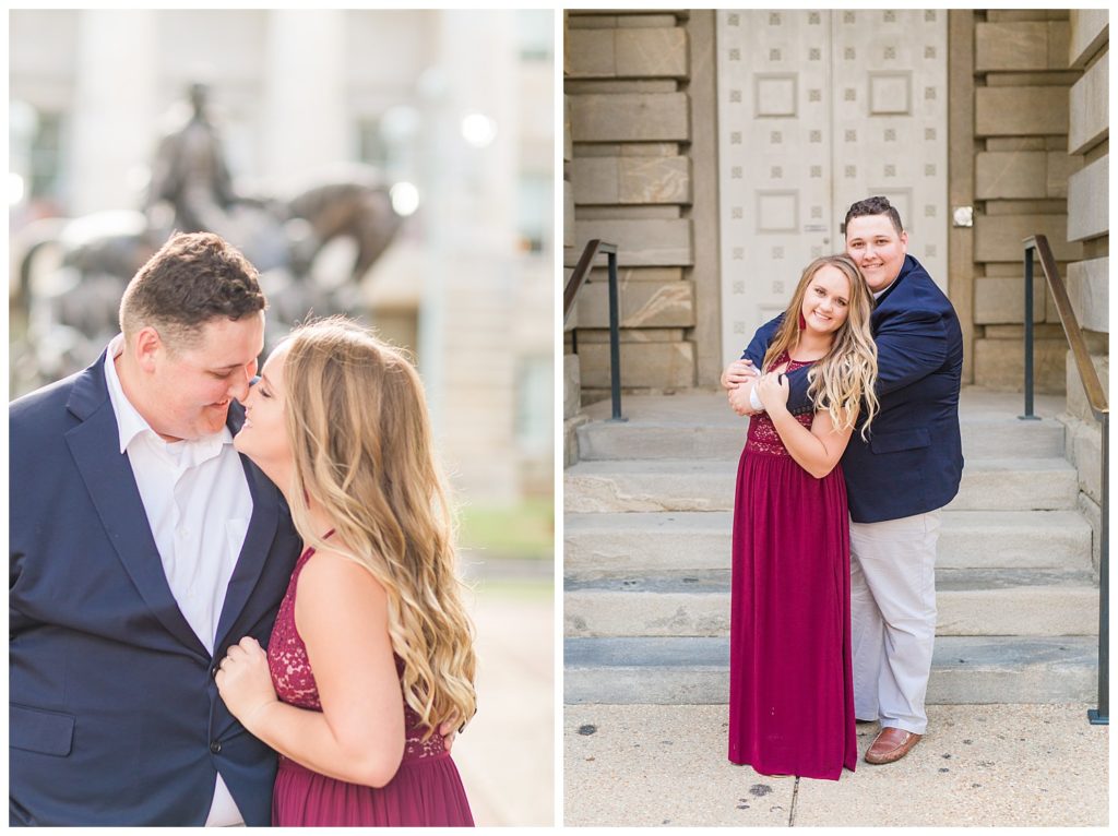 Downtown Raleigh Capital Engagement Session by Jacqueline Jones Photography