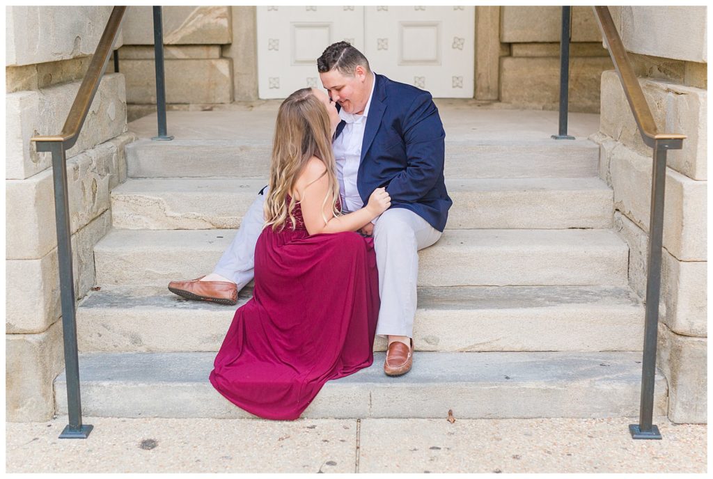 Downtown Raleigh Capital Engagement Session by Jacqueline Jones Photography