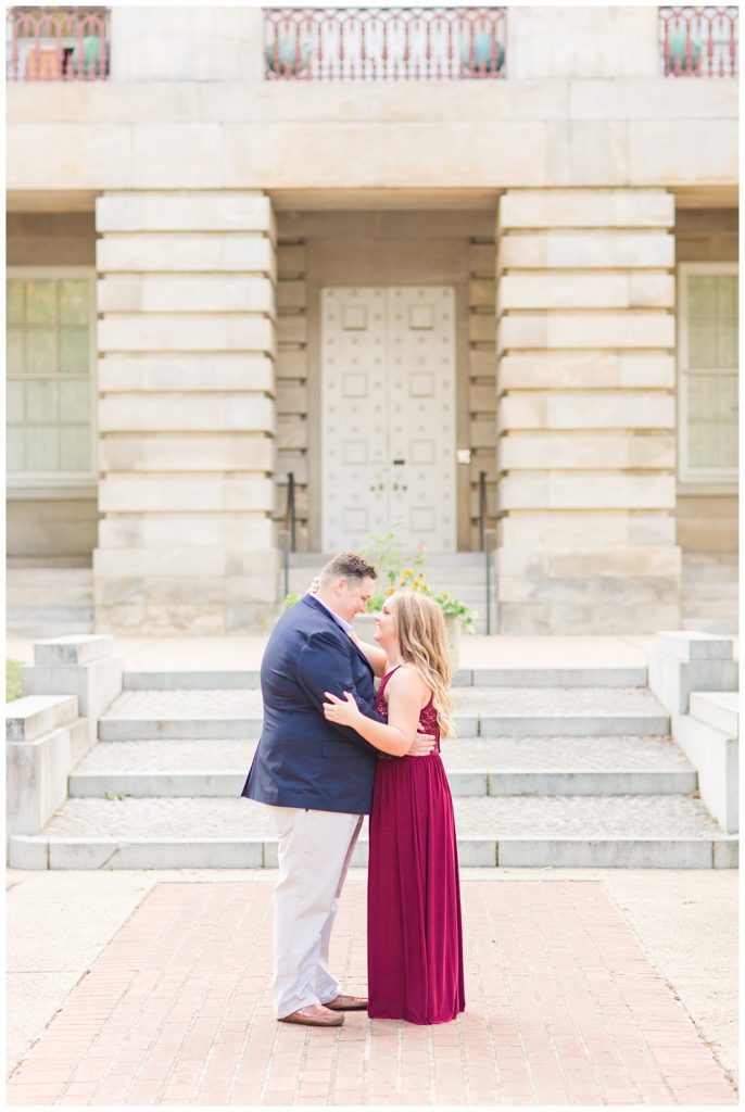 Downtown Raleigh Capital Engagement Session by Jacqueline Jones Photography