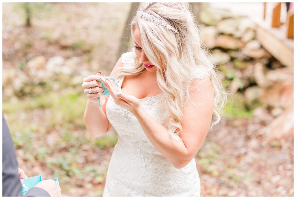 Bride at the Shed at Quiet Hollow in Maiden, NC by Charlotte wedding photographer, Jacqueline Jones