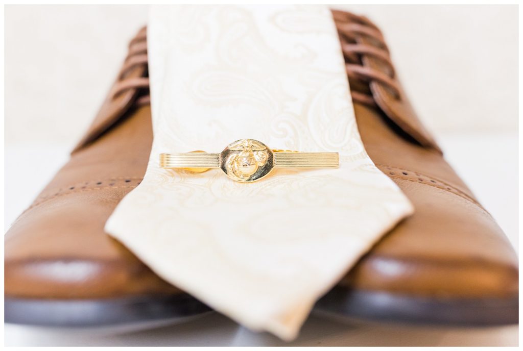 Groom’s shoes in Morganton, NC at Double C’s Acres by Charlotte wedding photographer, Jacqueline Jones