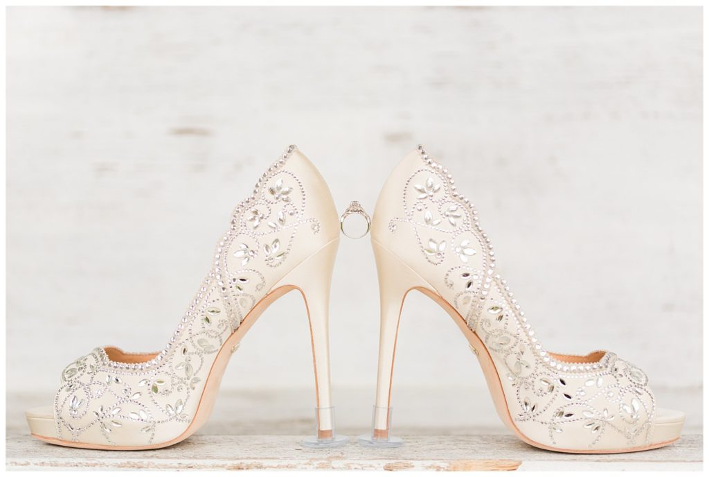 High heels in Morganton, NC at Double C’s Acres by Charlotte wedding photographer, Jacqueline Jones