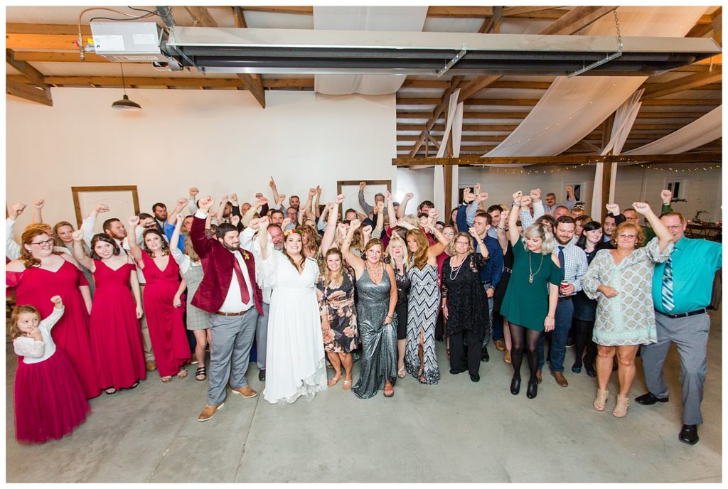 Wedding guests at Circle M Farm in Lincolnton, NC by Charlotte wedding photographer, Jaqueline Jones