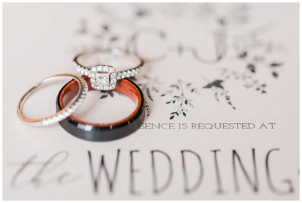 Rings at Circle M Farm in Lincolnton, NC by Charlotte wedding photographer, Jaqueline Jones