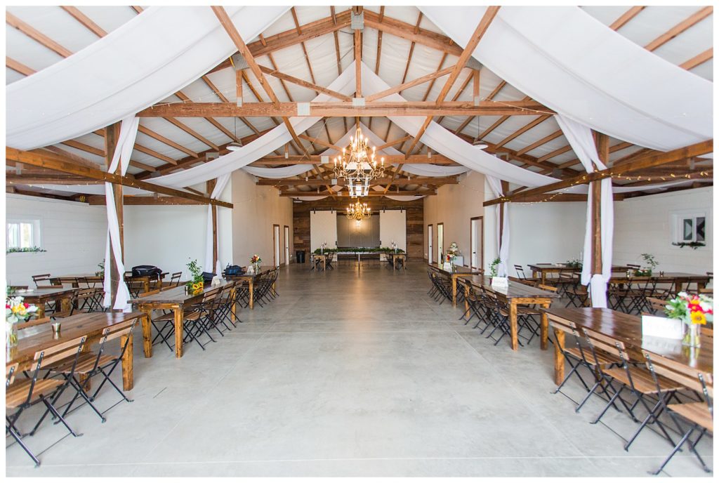 Dining room at Circle M Farm in Lincolnton, NC by Charlotte wedding photographer, Jaqueline Jones