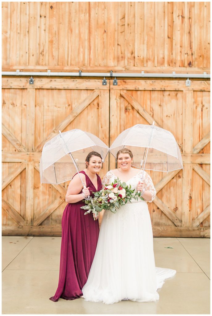 Photo shoot in the rain at the Barn at Sandcastle Farm in Dallas, NC by Charlotte wedding photographer, Jacqueline Jones