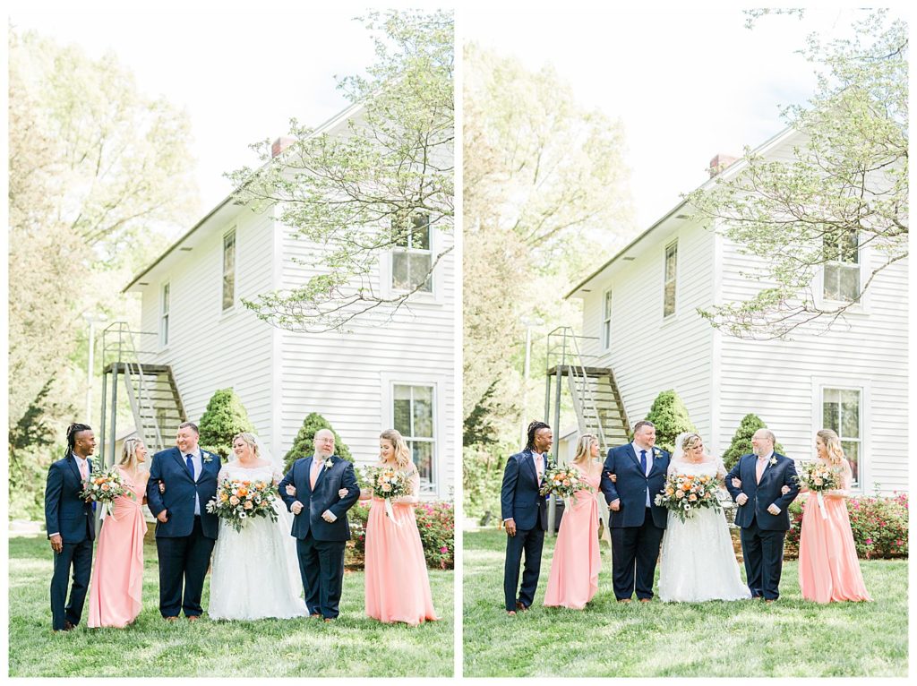 wedding at the rafters at st marks episcopal church in Huntersville nc