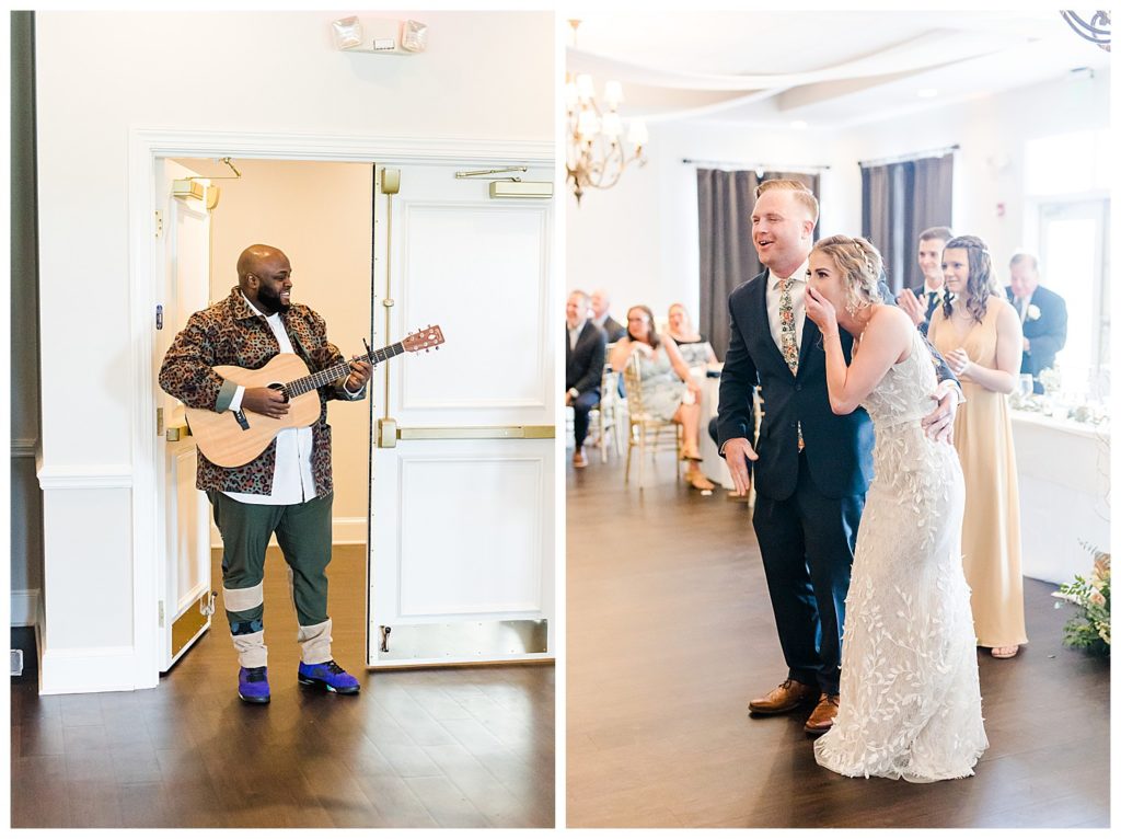 hollywood anderson surprises bride at wedding