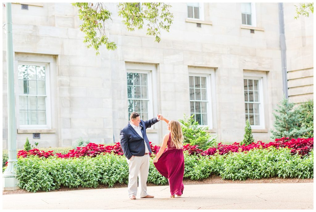 Downtown Raleigh Capital Engagement Session by Jacqueline Jones Photography