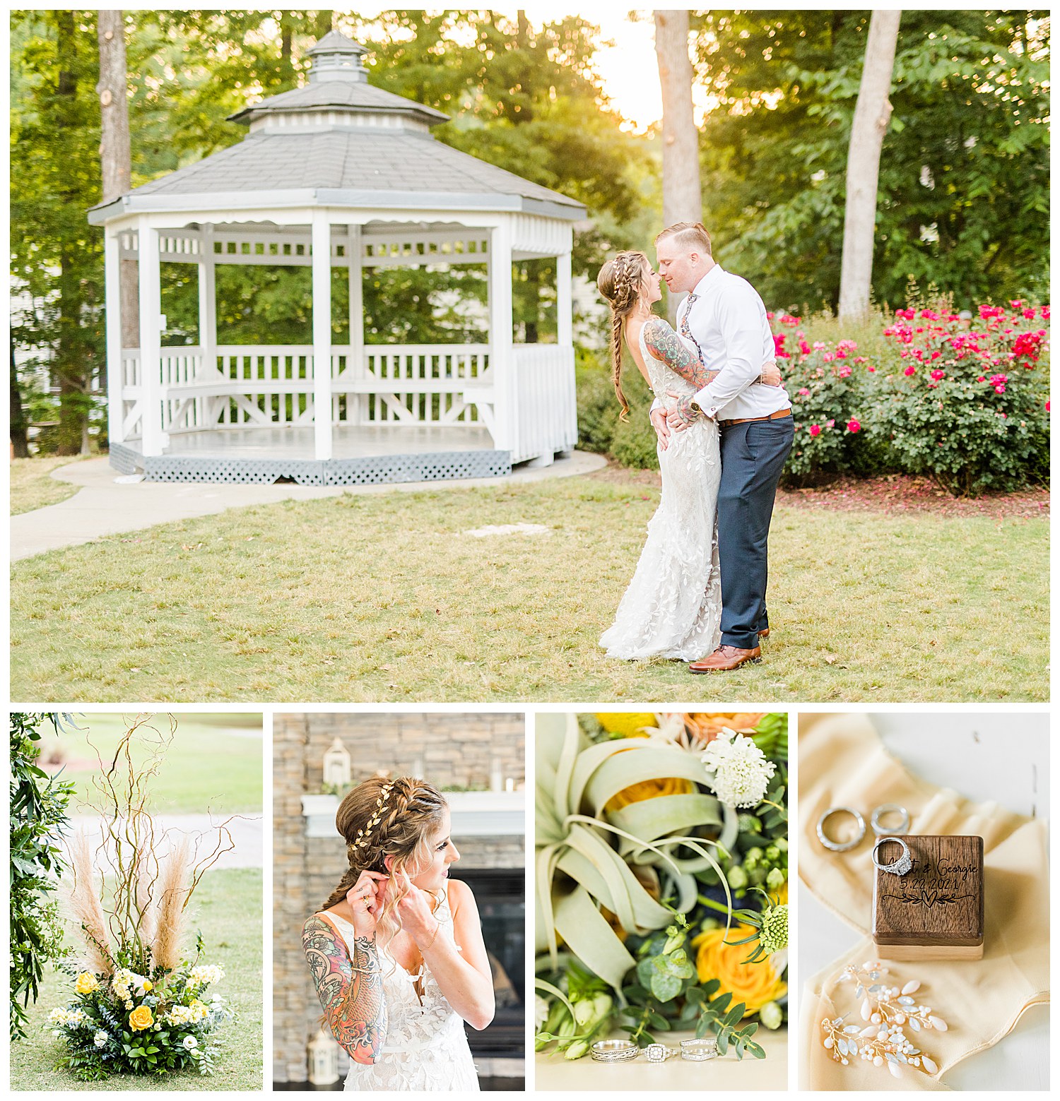 A boho Northstone country club wedding