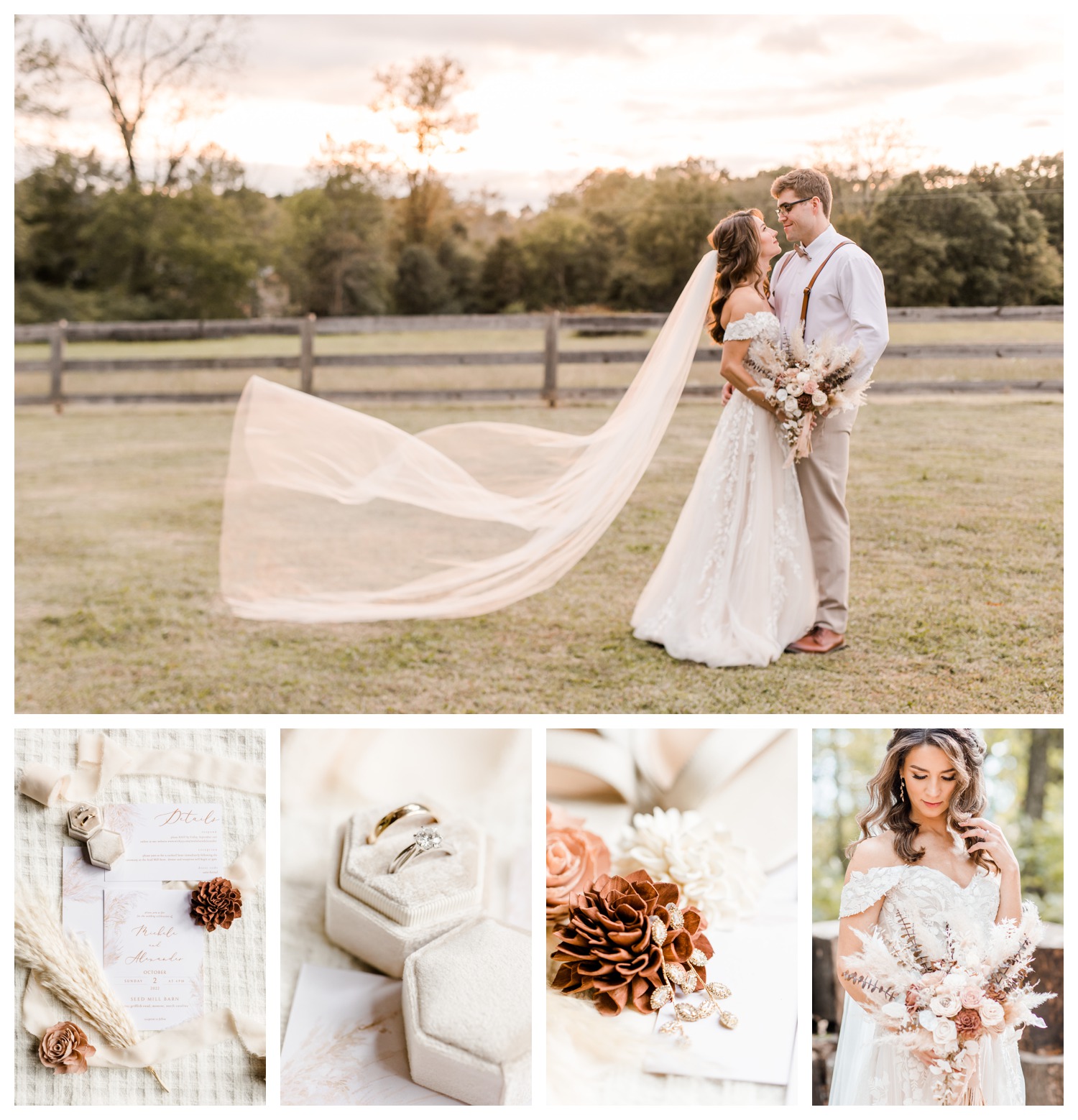 seed mill barn wedding Monroe nc wedding photographer North Carolina