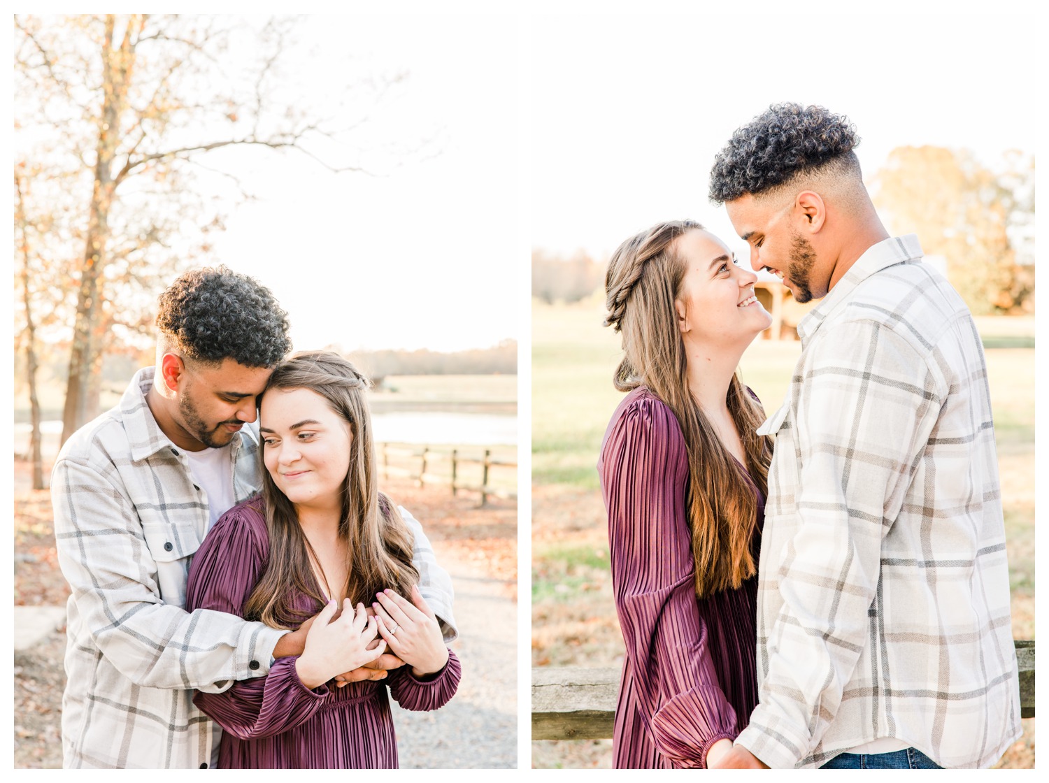 The farm at Brusharbor Charlotte NC Engagement session wedding photographer