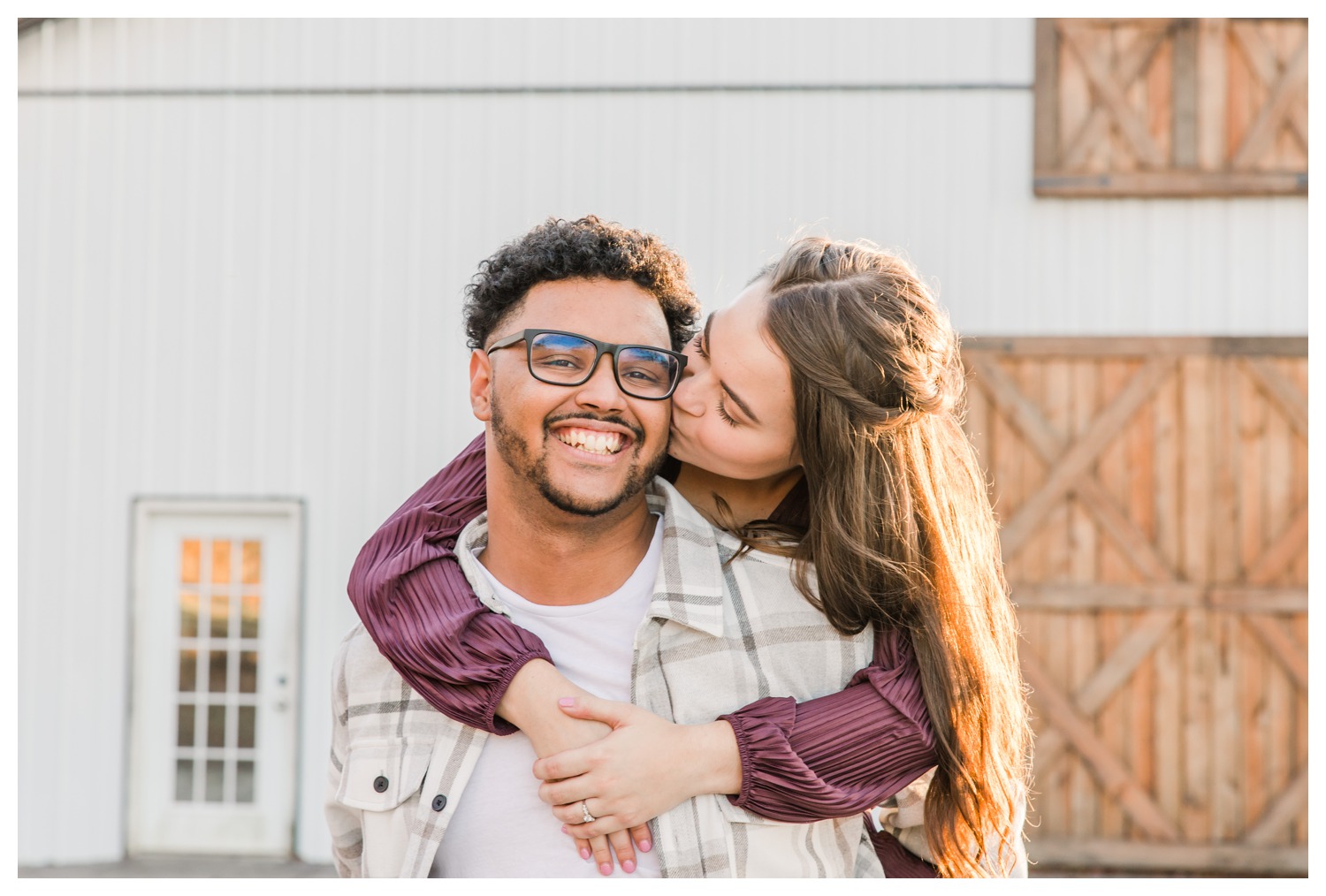 The farm at Brusharbor Charlotte NC Engagement session wedding photographer